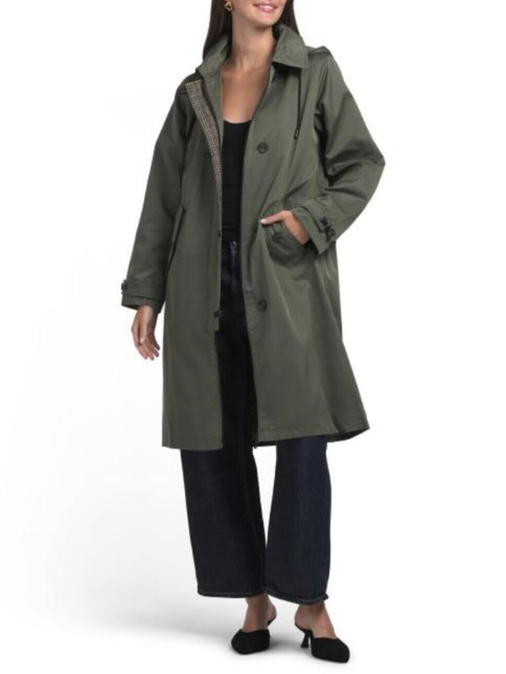 BERNARDO Long Hooded Raincoat